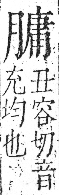 字彙 卷九．肉部．頁89．右