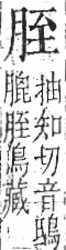 字彙 卷九．肉部．頁81．右