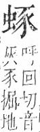 字彙 卷一○．虫部．頁63．右