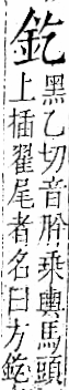 字彙 卷一二．金部．頁2．右