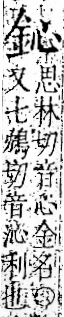 字彙 卷一二．金部．頁2．右