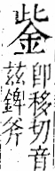 字彙 卷一二．金部．頁3．右