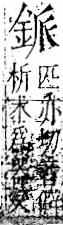 字彙 卷一二．金部．頁6．右