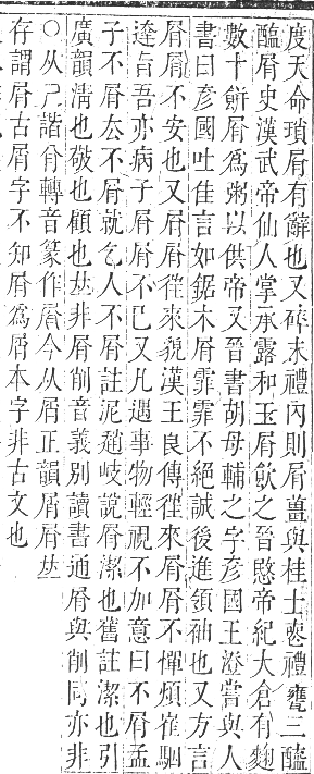 正字通 卷三．尸部．寅集上．頁60