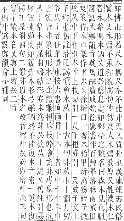 正字通 卷五．木部．辰集中．頁2