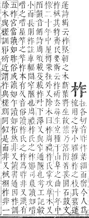 正字通 卷五．木部．辰集中．頁30