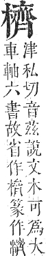 正字通 卷五．木部．辰集中．頁124