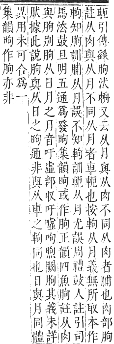 正字通 卷五．月部．辰集上．頁41