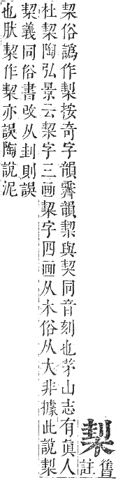 正字通 卷五．木部．辰集中．頁64