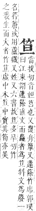 正字通 卷八．竹部．未集上．頁9