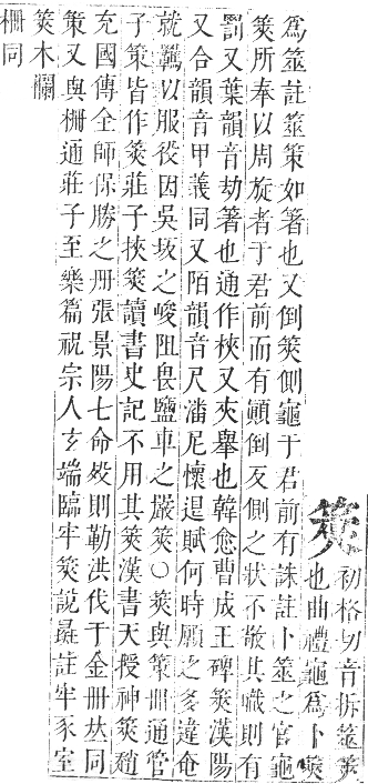 正字通 卷八．竹部．未集上．頁18