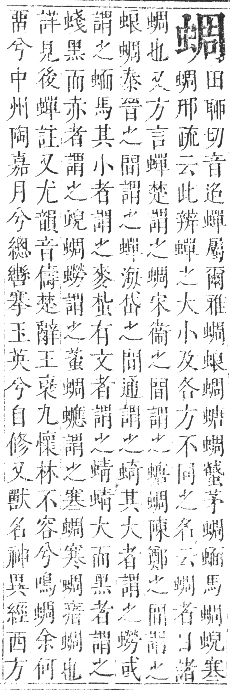 正字通 卷九．虫部．申集中．頁36