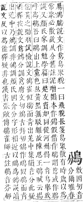 正字通 卷一二．鳥部．亥集中．頁41