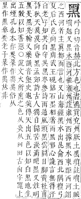 正字通 卷一二．黑部．亥集下．頁28