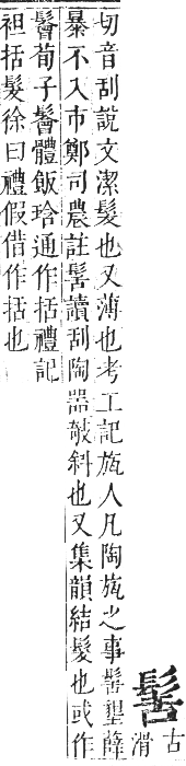 正字通 卷一二．髟部．亥集上．頁40