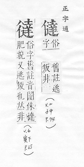 正字通 卷一．人部．子中．頁74.0