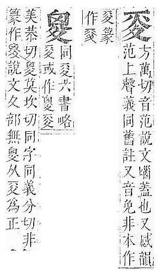 正字通 v5．夊部．丑下．頁1.0