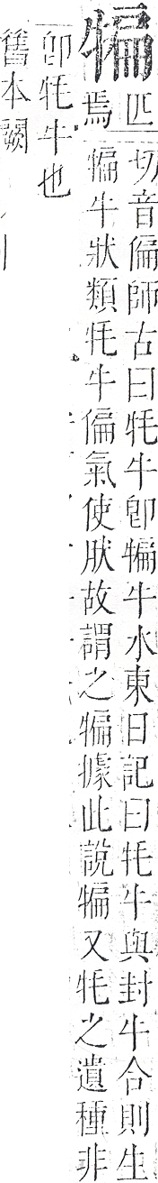 正字通 v9．牛部．巳下．頁11.0