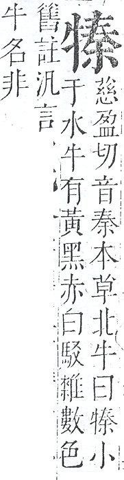 正字通 v9．牛部．巳下．頁11.0