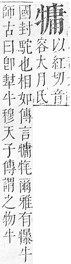 正字通 v9．牛部．巳下．頁13.0