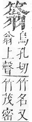 正字通 v11．竹部．未上．頁31.0