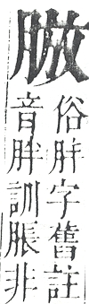 正字通 v11．肉部．未下．頁22.0