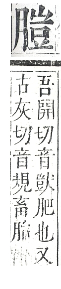 正字通 v11．肉部．未下．頁30.0