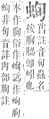 正字通 v13．虫部．申中．頁25.0