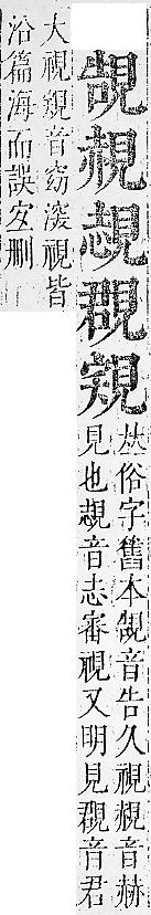 正字通 v14．見部．酉上．頁5.0