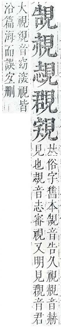 正字通 v14．見部．酉上．頁5.0