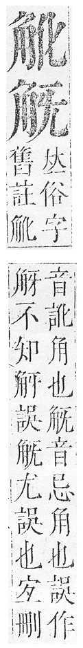 正字通 v14．角部．酉上．頁15.0