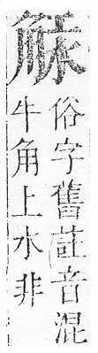 正字通 v14．角部．酉上．頁18.0