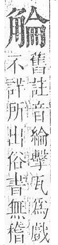 正字通 v14．角部．酉上．頁18.0