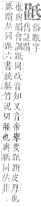 正字通 v14．足部．酉中．頁65.0