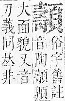 正字通 v16．頁部．戌下．頁19.0