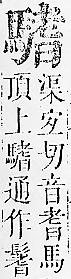 正字通 v17．馬部．亥上．頁17.0