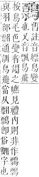 正字通 v17．鳥部．亥中．頁77.0