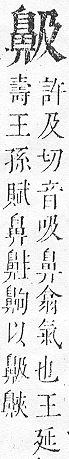 正字通 v17．鼻部．亥下．頁51.0