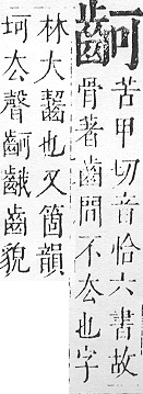 正字通 v17．齒部．亥下．頁56.0