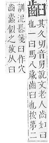 正字通 v17．齒部．亥下．頁57.0