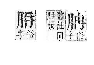 正字通 v11．肉部．未下．頁11