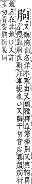 字彙補 肉部．未集．頁174．上右