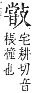 字彙補 攴部．卯集．頁83．下左