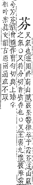 字彙補 艸部．申集．頁185．下左