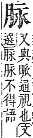 字彙補 肉部．未集．頁174．下左