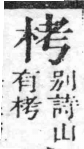 經典文字辨證書 卷二．木部．頁16．左