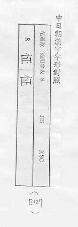 中日朝漢字字形對照 