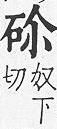 重訂直音篇 石部．卷六．頁488