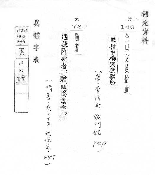 補充資料(一) 