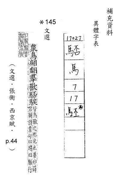 補充資料(一) 